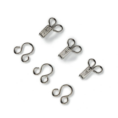 Prym Hooks & Eyes - Silver Size 3 - 12 Sets Folded