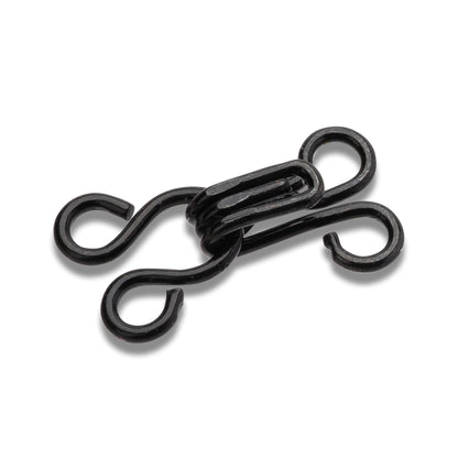Prym Hooks & Eyes - Black Size 1 - 12 Sets Folded