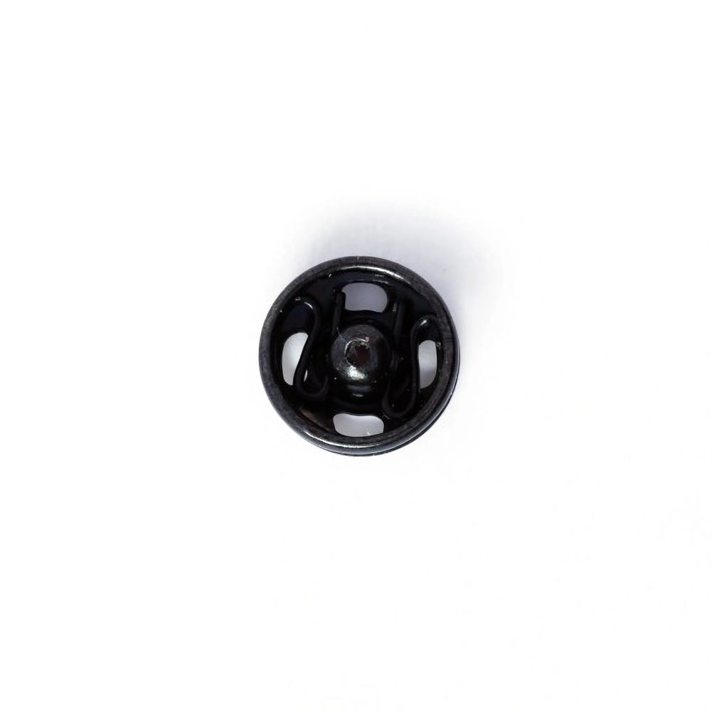 Prym Sew-On Snap Fasteners - Black Brass 6mm - 12 ct Folded