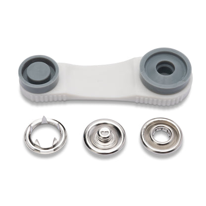 Prym Jersey Press Fasteners and Tools - Silver 18mm - 6pc