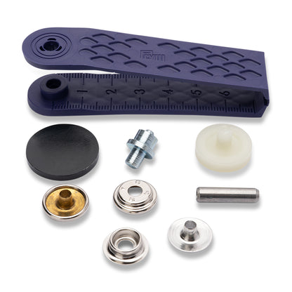 Prym Sport & Camping Press Fasteners and Tools - Silver 15mm - 10pc Folded