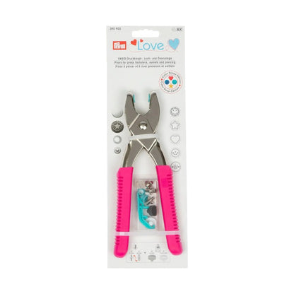 Prym VARIO Pliers for Press Fasteners, Eyelets and Piercing - Pink