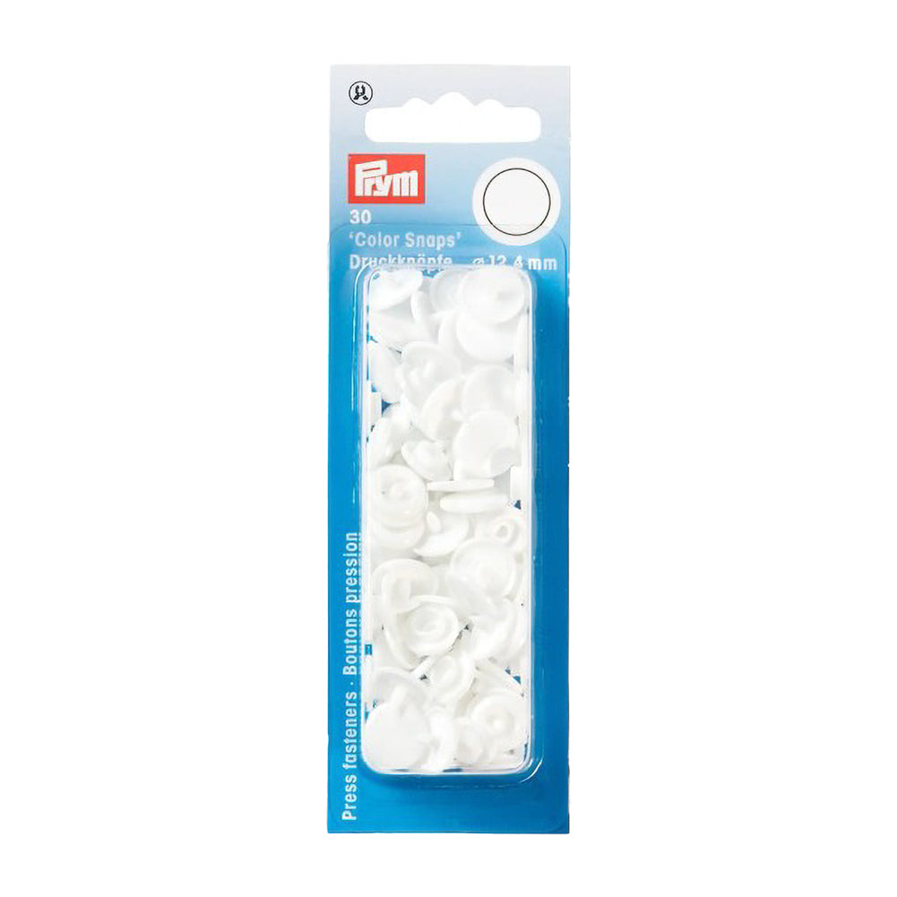 Prym Color Snaps - White 12.4mm - 30pc