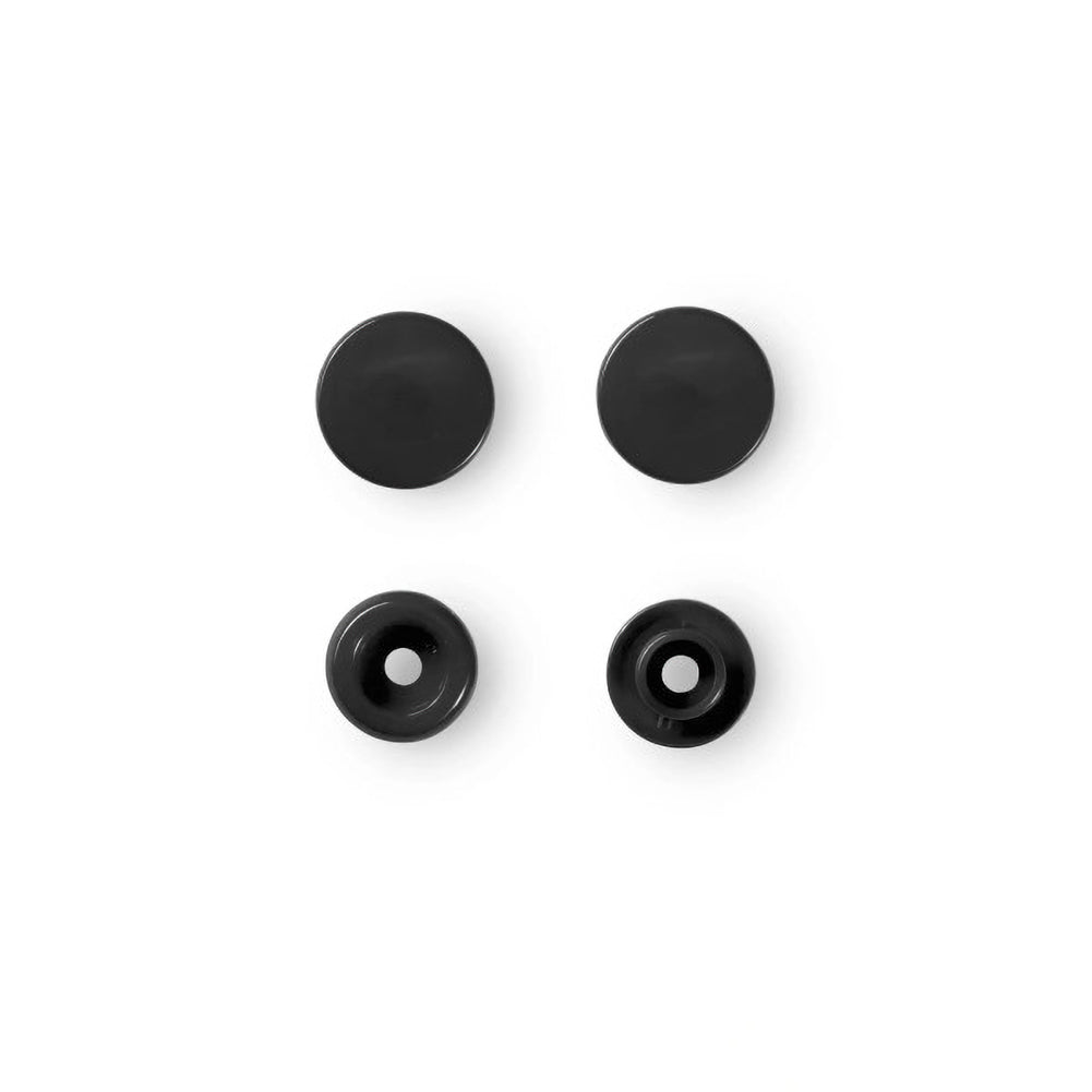 Prym Color Snaps - Black 12.4mm - 30pc Folded