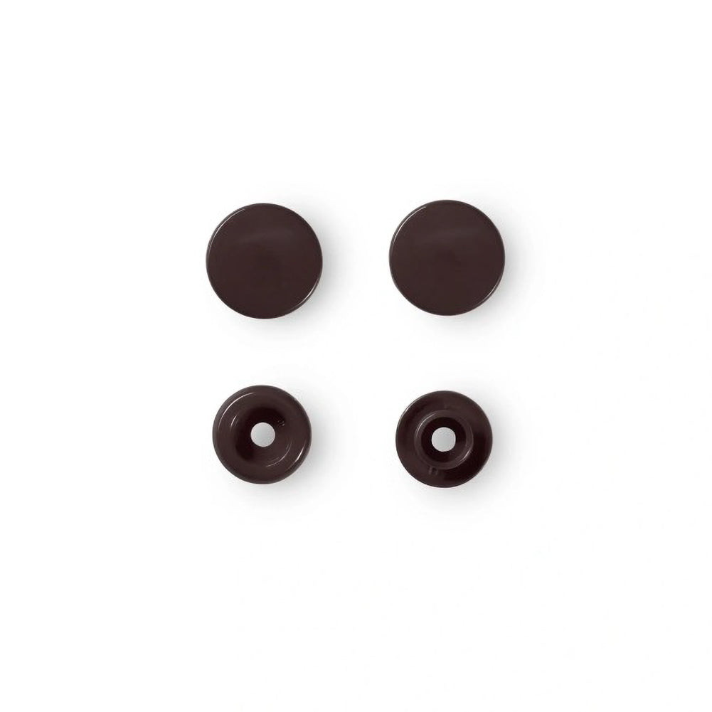 Prym Color Snaps - Dark Brown 12.4mm - 30pc Folded