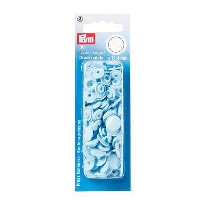 Prym Color Snaps - Light Blue 12.4mm - 30pc
