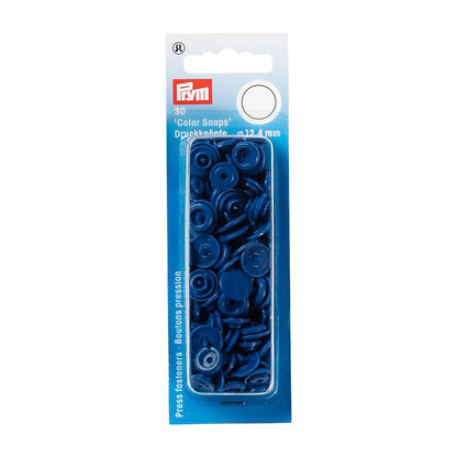Prym Color Snaps - Blue 12.4mm - 30pc