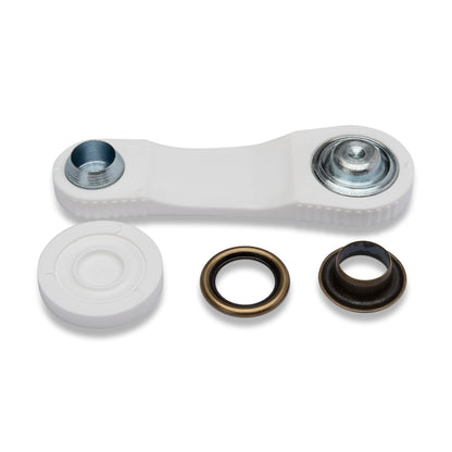 Prym Eyelets with Washers with Tools - Antique Brass 11mm - 15pc Detail
