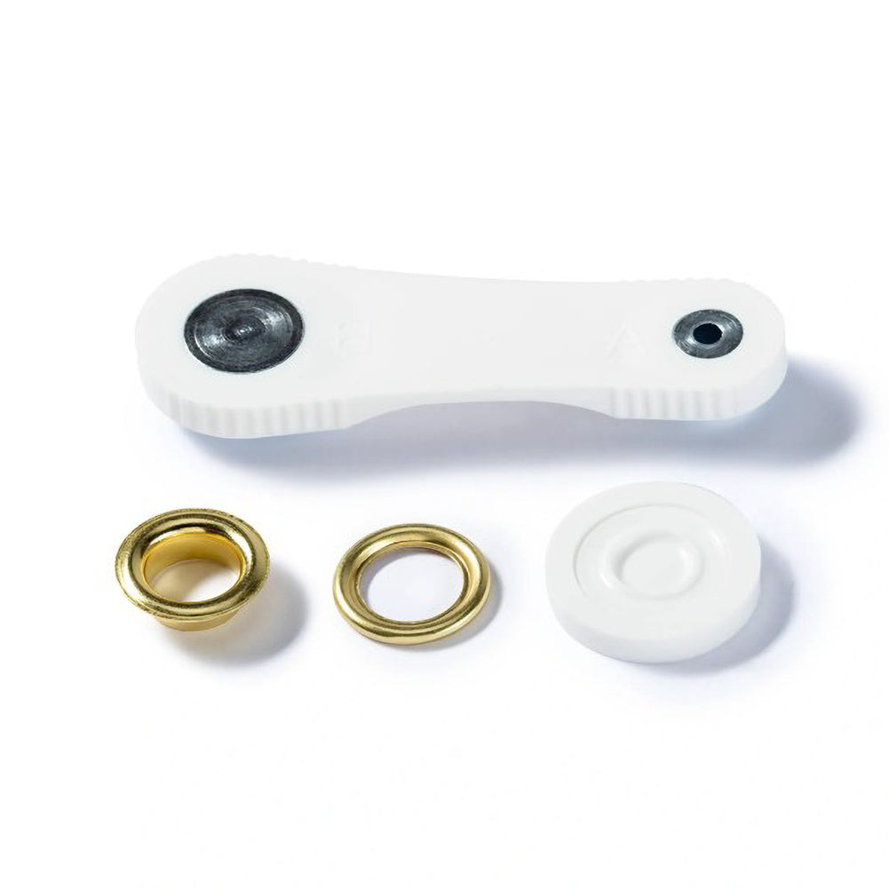 Prym Eyelets with Washers with Tools - Gold 11mm - 15pc Detail