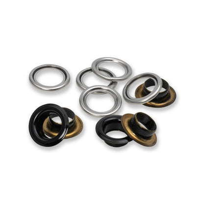 Prym Eyelets with Washers - Black 11mm - 20pc