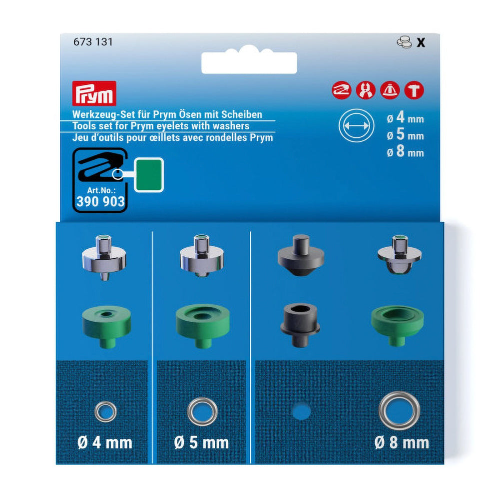 Prym VARIO Creative Tool Set for Eyelets - 4mm, 5mm and 8mm