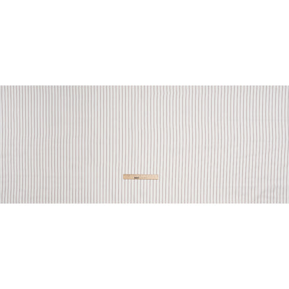 Acetate Twill Lining - White, Black and Red Stripes - Deadstock Full