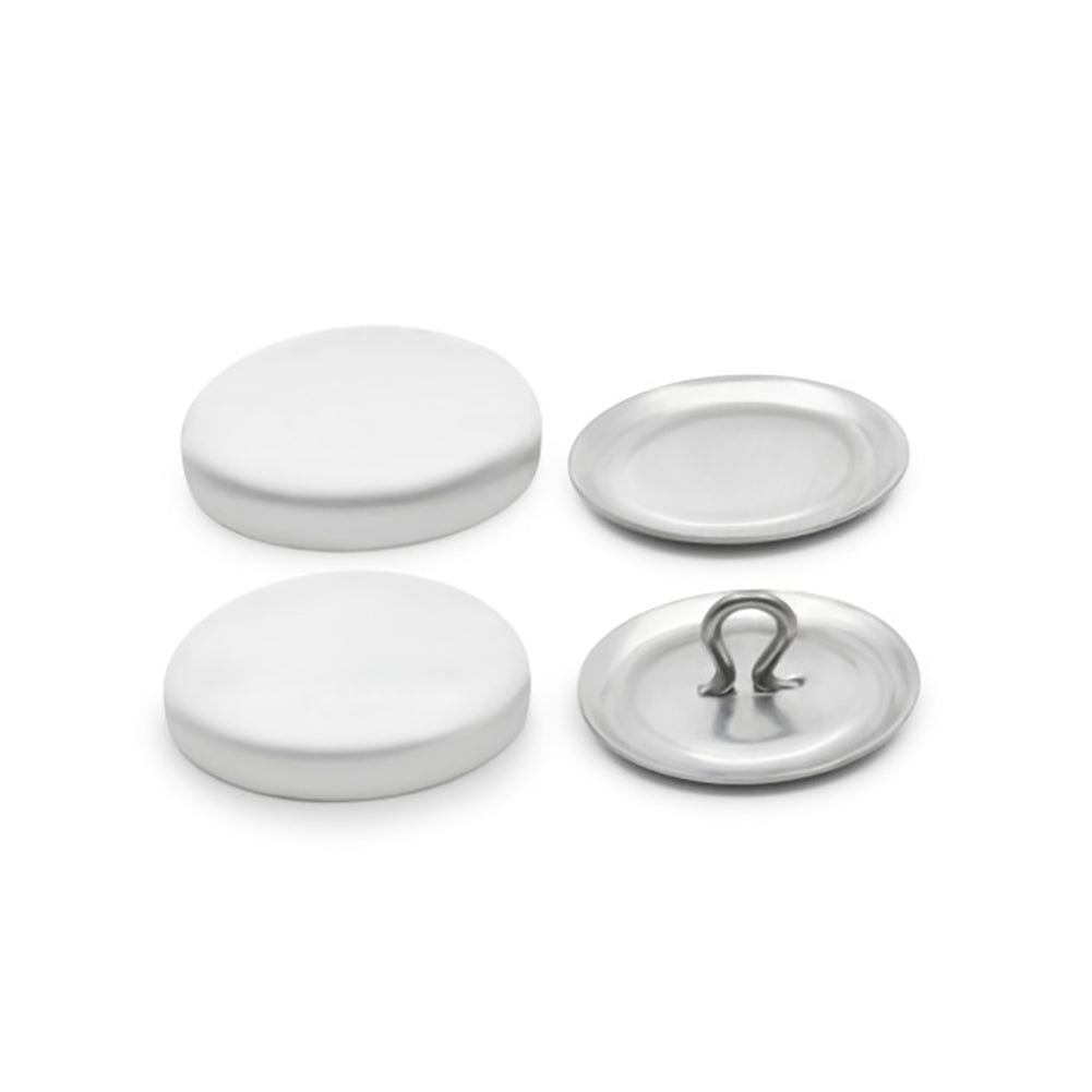 Dritz Craft Cover Button Kit - Nickel - 0.75", 18 Sets Detail