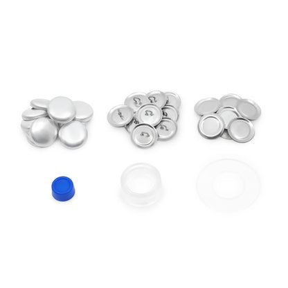 Dritz Craft Cover Button Kit - Nickel - 0.75", 18 Sets Full
