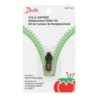 Dritz Fix-A-Zipper Replacement Slider Kit - Plastic