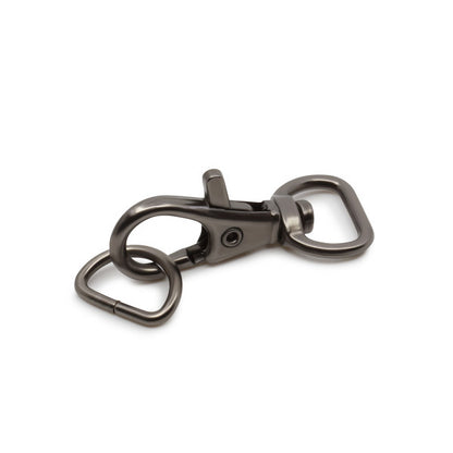Dritz Small Swivel Hook & D-Ring - 1/2" Gunmetal - 1 set