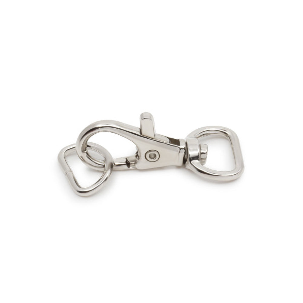 Dritz Small Swivel Hook & D-Ring - 1/2" Nickel - 1 set