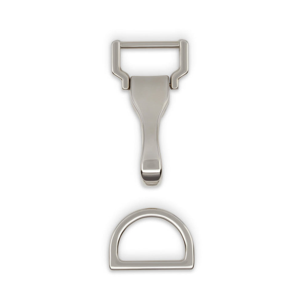 Dritz Large Hook & D-Ring - Nickel - 1 Set