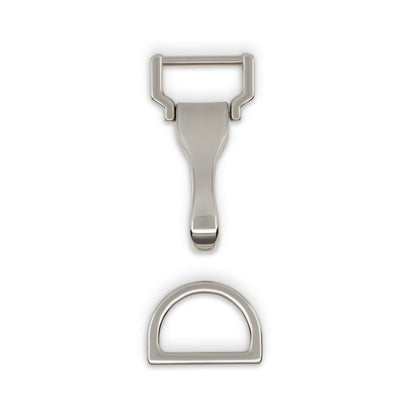 Dritz Large Hook & D-Ring - Nickel - 1 Set