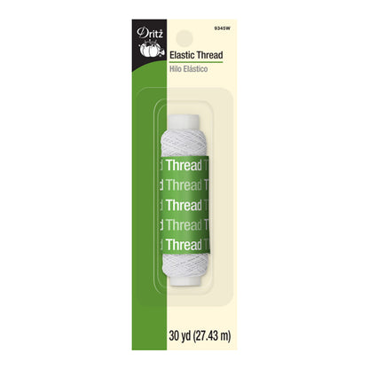 Dritz Elastic Thread - White - 30yds