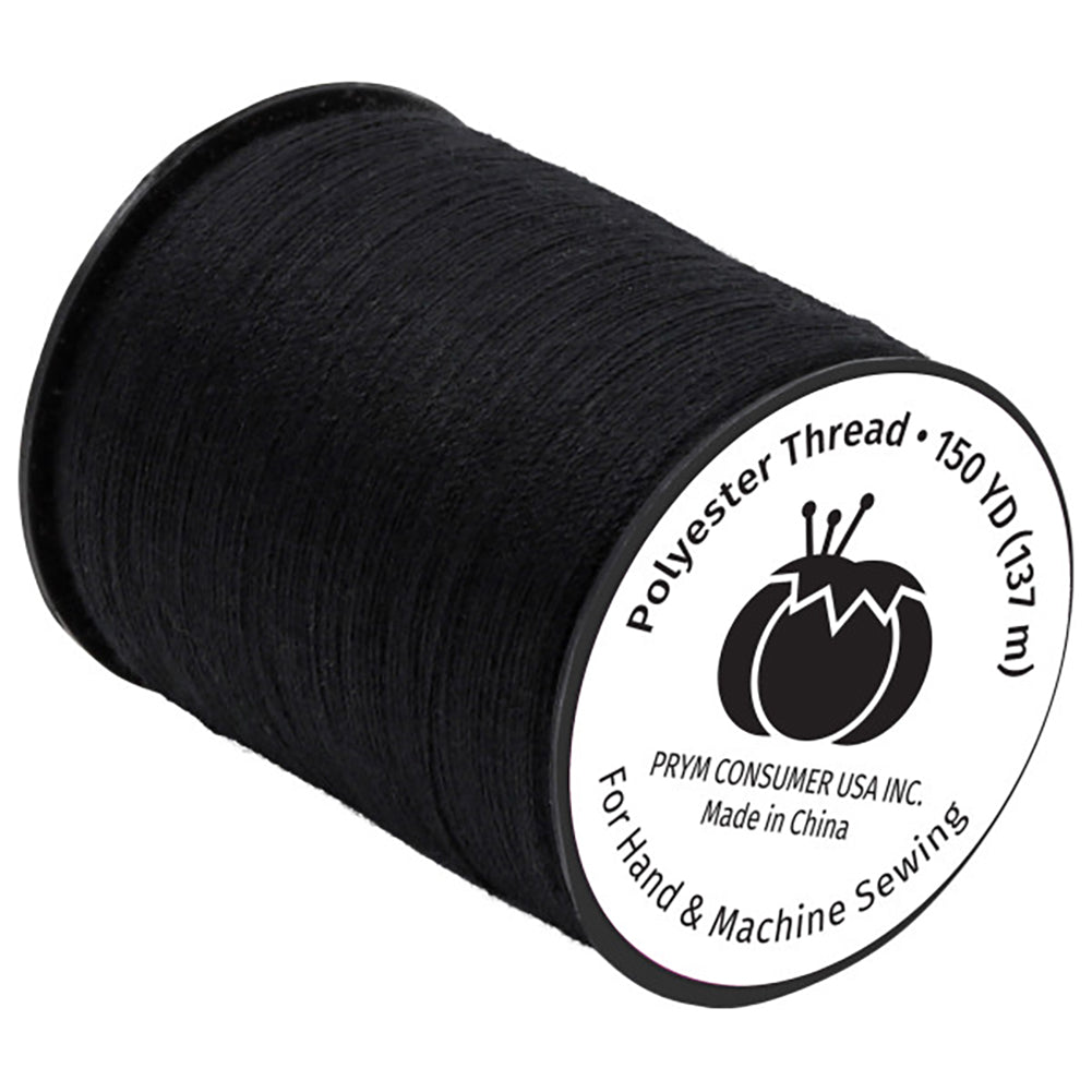 Dritz Polyester Thread - Black - 150 YD - Folded