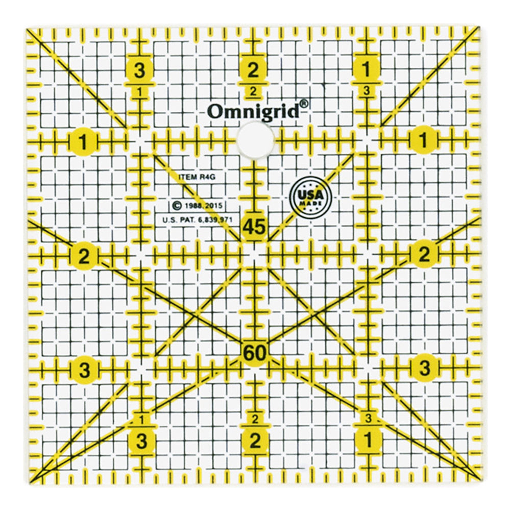 Omnigrid Square Ruler Template - 4" x 4"