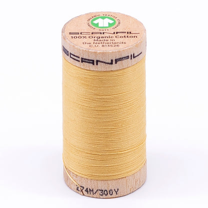 SCANFIL® 30wt Organic Pima Cotton Thread 300 yds - 4802 Cornsilk