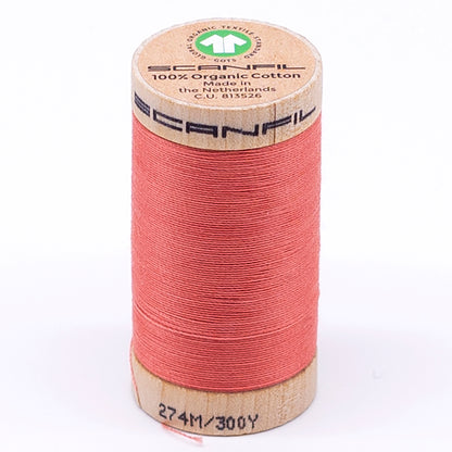 SCANFIL® 30wt Organic Pima Cotton Thread 300 yds - 4807 Burnt Coral