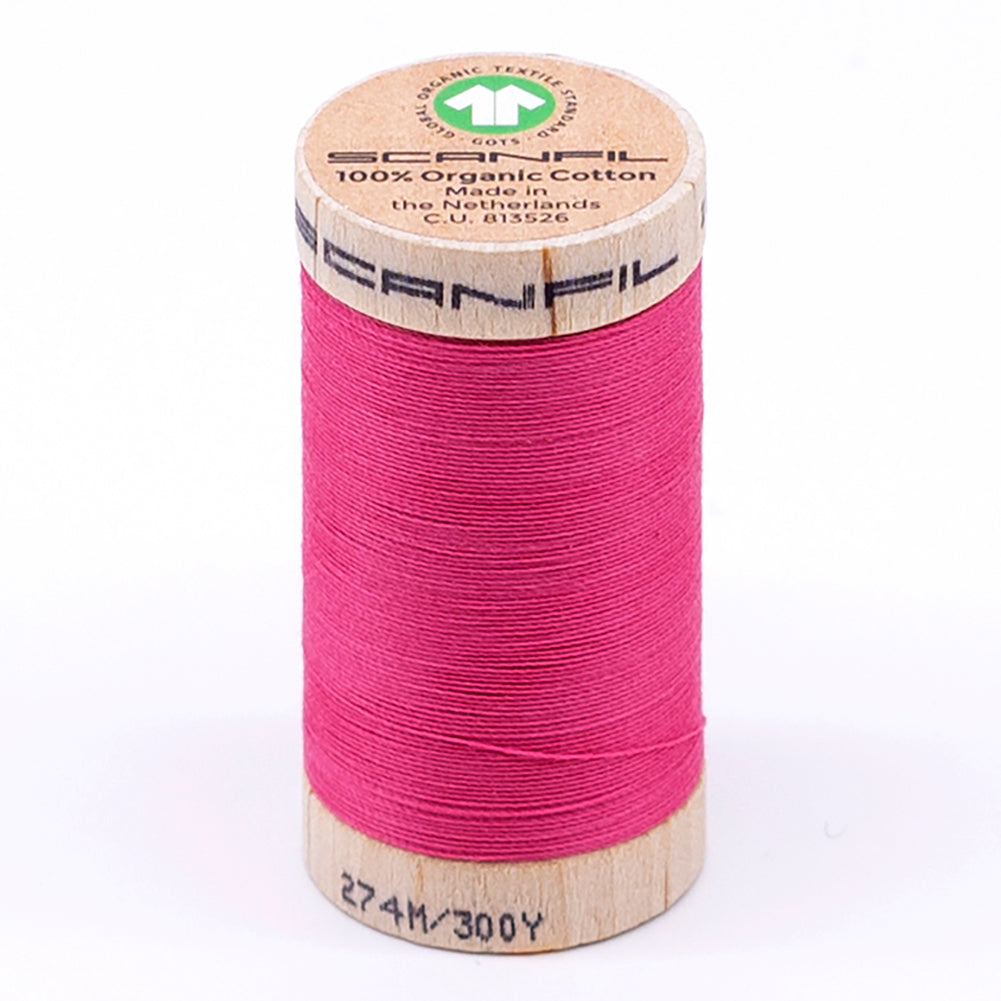 SCANFIL® 30wt Organic Pima Cotton Thread 300 yds - 4810 Pink Lemonade
