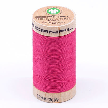 SCANFIL® 30wt Organic Pima Cotton Thread 300 yds - 4810 Pink Lemonade
