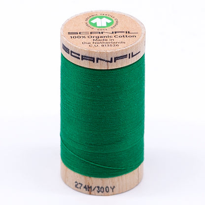 SCANFIL® 30wt Organic Pima Cotton Thread 300 yds - 4821 Jolly Green