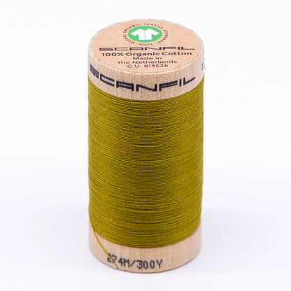 SCANFIL® 30wt Organic Pima Cotton Thread 300 yds - 4823 Green Envy