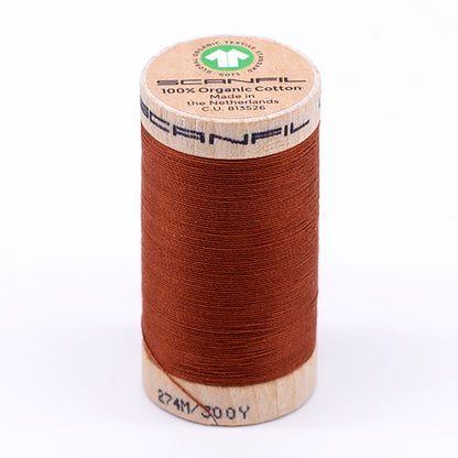 SCANFIL® 30wt Organic Pima Cotton Thread 300 yds - 4828 Baked Clay