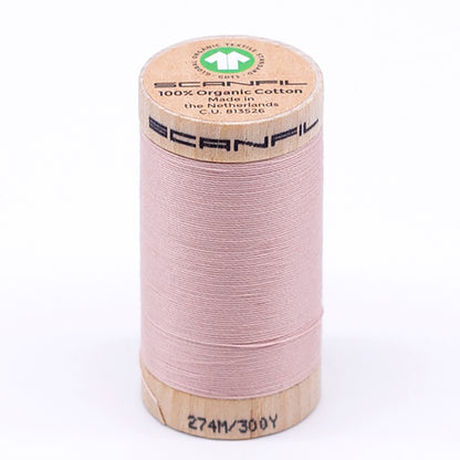SCANFIL® 30wt Organic Pima Cotton Thread 300 yds - 4842 Rose Smoke