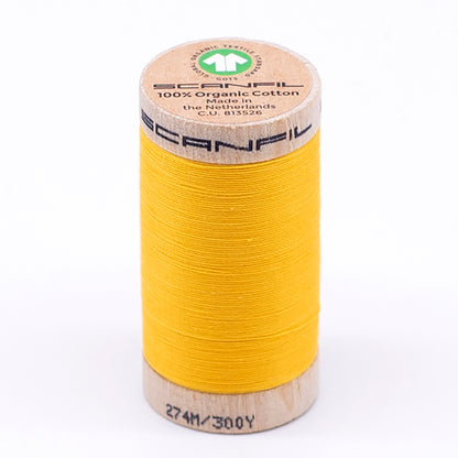 SCANFIL® 30wt Organic Pima Cotton Thread 300 yds - 4847 Banana
