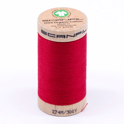 SCANFIL® 30wt Organic Pima Cotton Thread 300 yds - 4849 Watermelon