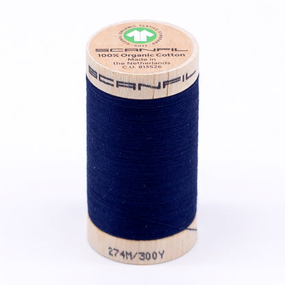 SCANFIL® 30wt Organic Pima Cotton Thread 300 yds - 4854 Bellwether Blue