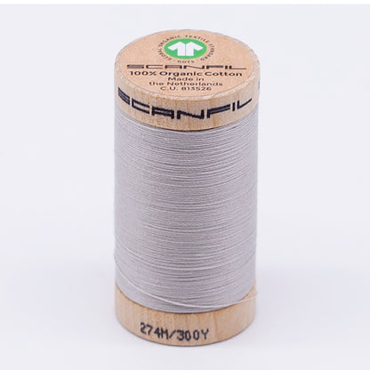 SCANFIL® 30wt Organic Pima Cotton Thread 300 yds - 4856 Silver Cloud