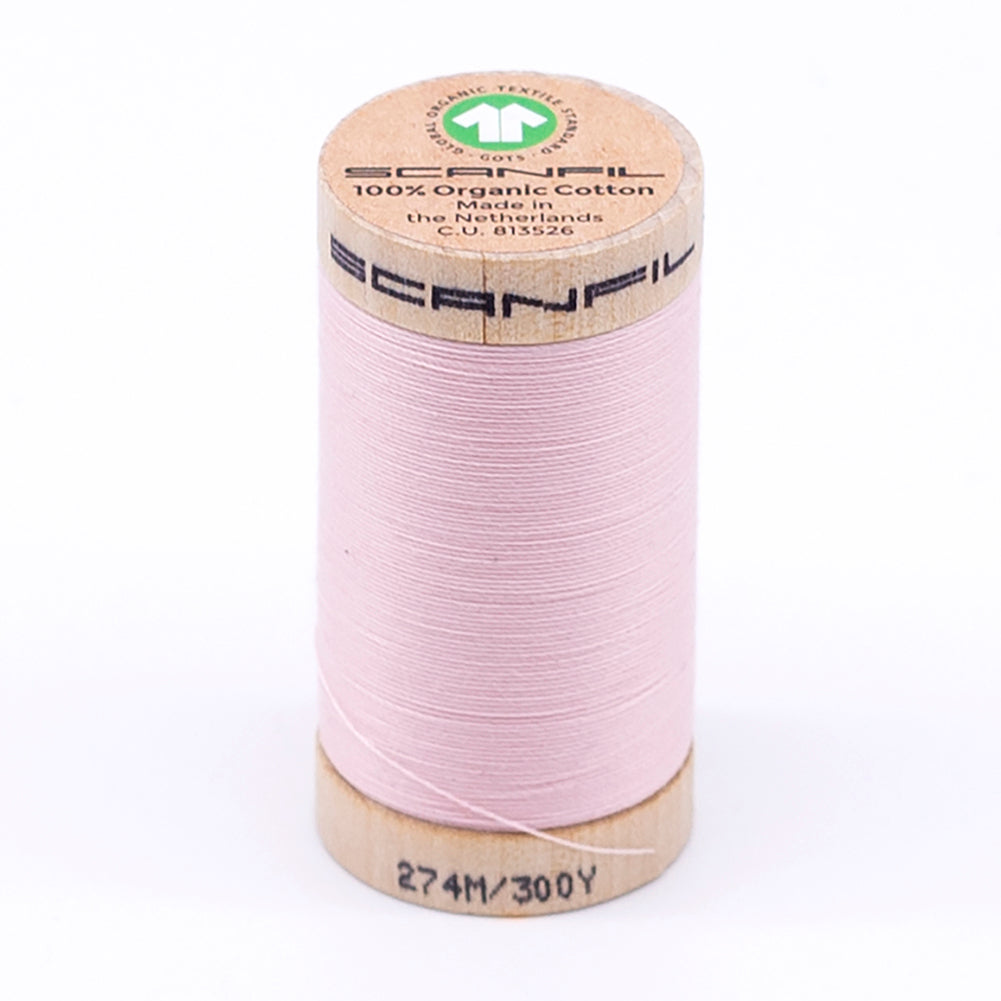 SCANFIL® 30wt Organic Pima Cotton Thread 300 yds - 4860 Crystal Pink