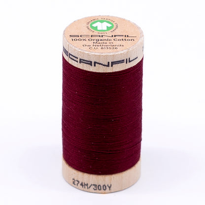 SCANFIL® 30wt Organic Pima Cotton Thread 300 yds - 4870 Rhubarb