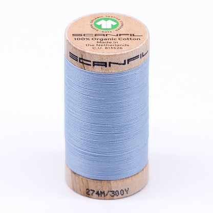 SCANFIL® 30wt Organic Pima Cotton Thread 300 yds - 4872 Baby Blue