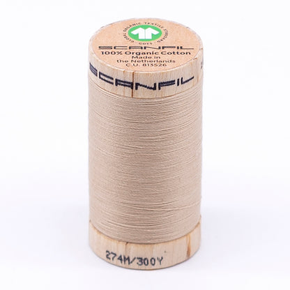 SCANFIL® 30wt Organic Pima Cotton Thread 300 yds - 4873 Ivory Cream