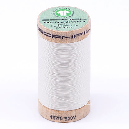 SCANFIL® 50wt Organic Pima Cotton Thread 500 yds - 4801 Coconut Milk