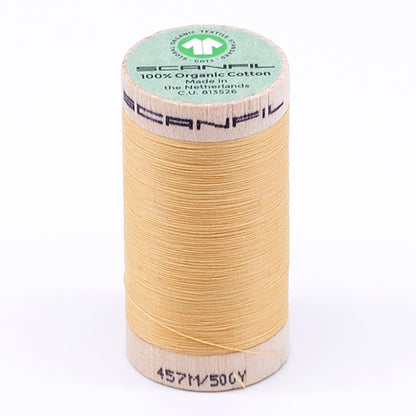 SCANFIL® 50wt Organic Pima Cotton Thread 500 yds - 4802 Cornsilk