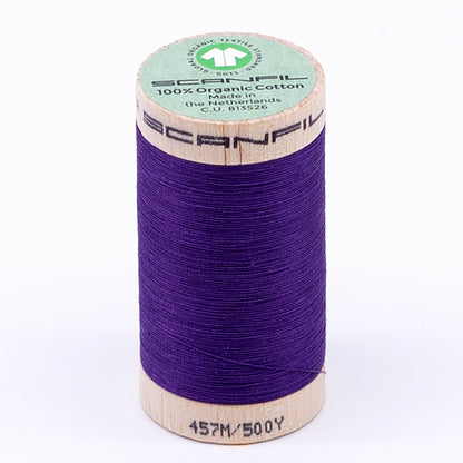 SCANFIL® 50wt Organic Pima Cotton Thread 500 yds - 4813 Royal Purple
