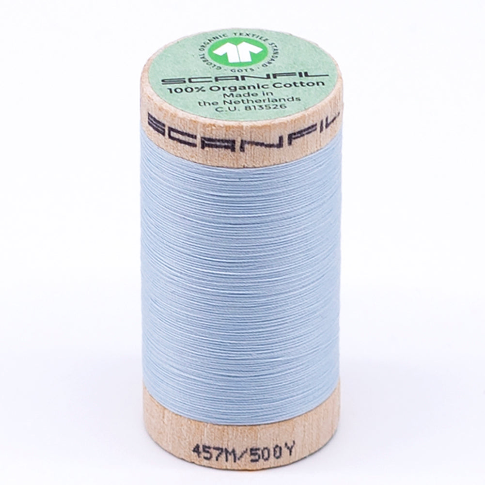 SCANFIL® 50wt Organic Pima Cotton Thread 500 yds - 4814 Winter Sky