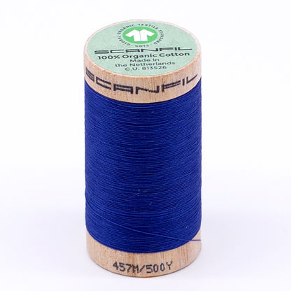 SCANFIL® 50wt Organic Pima Cotton Thread 500 yds - 4817 Nautical Blue