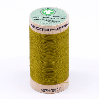 SCANFIL® 50wt Organic Pima Cotton Thread 500 yds - 4823 Green Envy