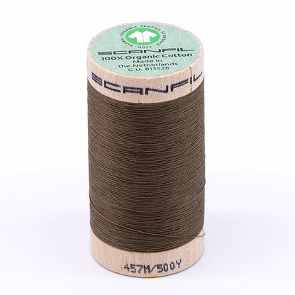SCANFIL® 50wt Organic Pima Cotton Thread 500 yds - 4824 Lead Gray