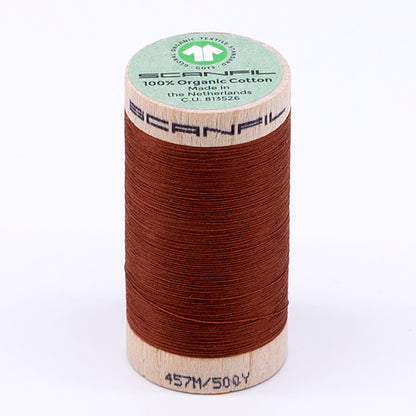 SCANFIL® 50wt Organic Pima Cotton Thread 500 yds - 4828 Baked Clay